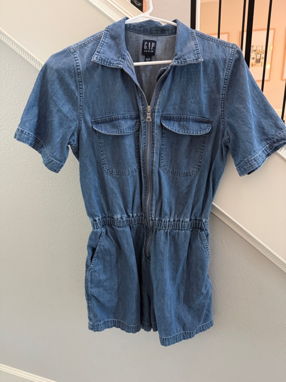 GAP Denim Label Top in Light Blue-Green